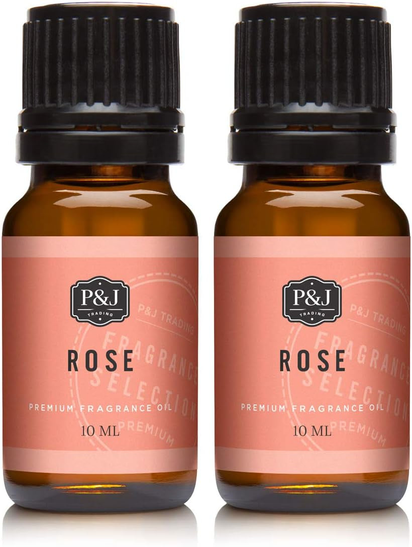 Fragrance Oil | Rose Oil 10Ml 2Pk - Candle Scents for Candle Making, Freshie Scents, Soap Making Supplies, Diffuser Oil Scents